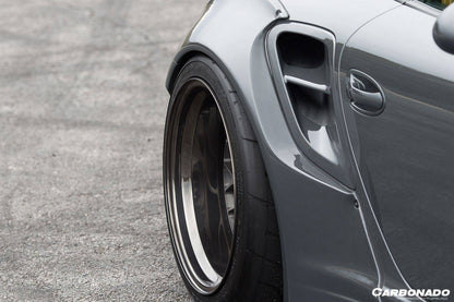 Carbonado 2009-2012 Porsche 911 997.2 TurboS 4S DE Style Auto Full Wide Body Kit