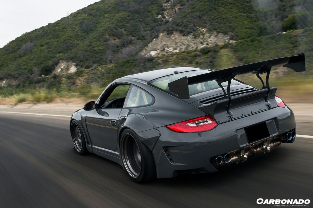 Carbonado 2009-2012 Porsche 911 997 Turbo S DE Style Trunk Spoiler
