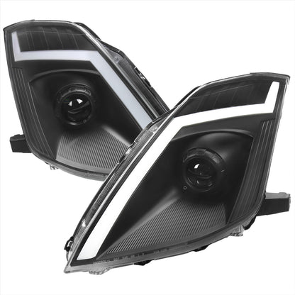 Faros delanteros NTXGLOW RGB con carcasa negra (Nissan 350Z 06-09)