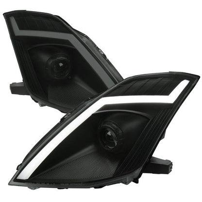 Faros delanteros NTXGLOW RGB con carcasa negra (Nissan 350Z 06-09)