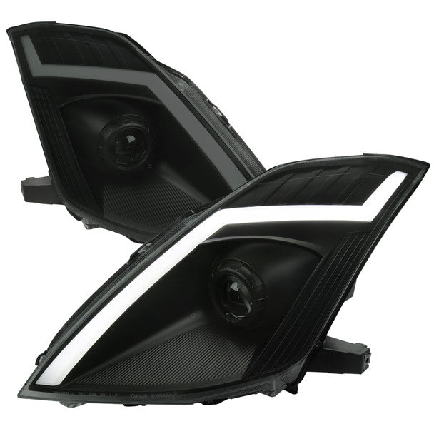 Faros delanteros NTXGLOW RGB con carcasa negra (Nissan 350Z 06-09)