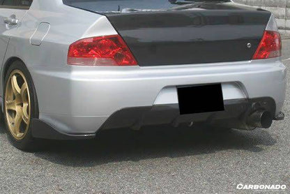 Carbonado JDM Style Carbon Fiber Rear Lip | 2003-2006 Mitsubishi Evo 7/8/9