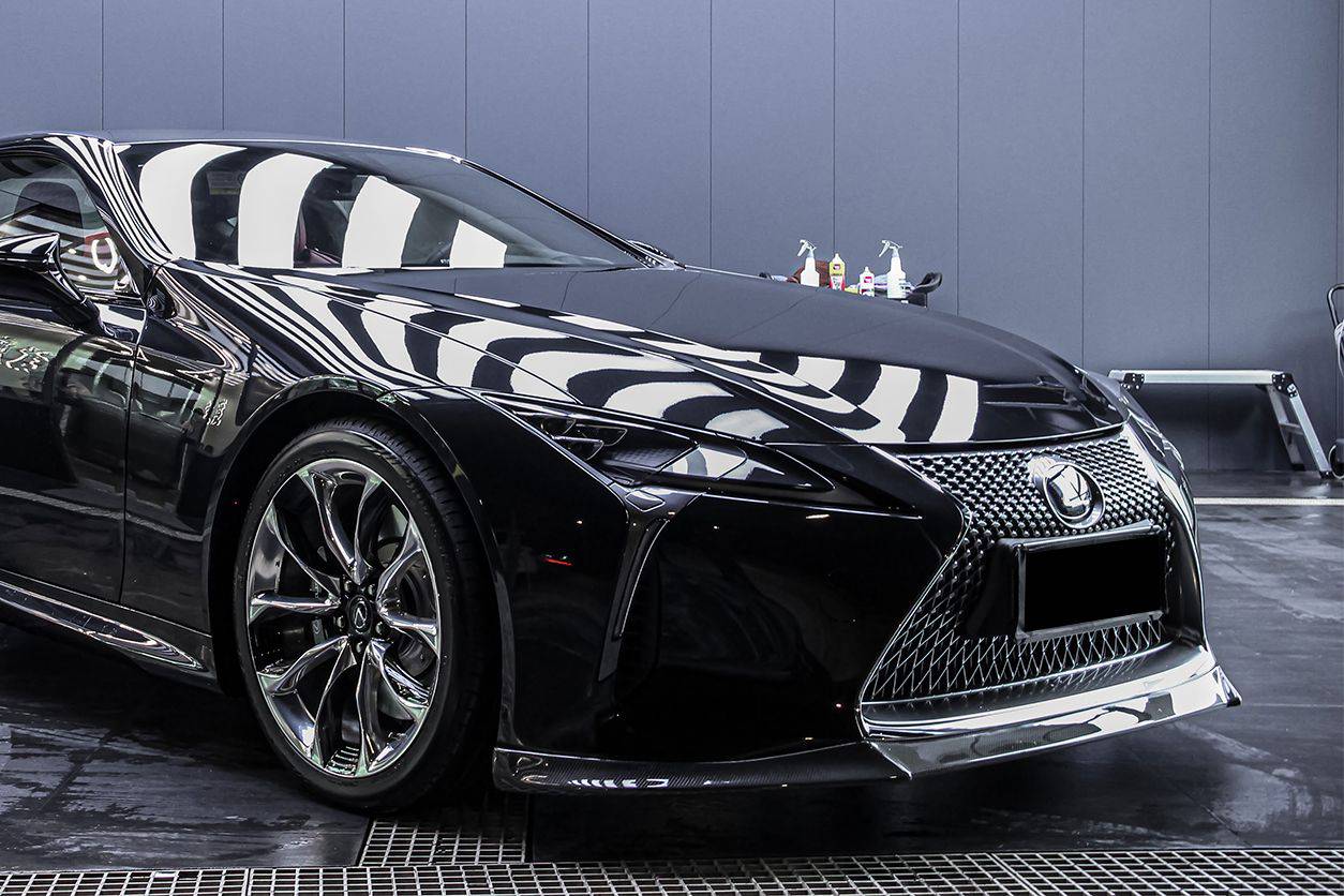 Carbonado 2017-2021 Lexus LC500 LC500H V-LC VRS Style Carbon Fiber Front Lip