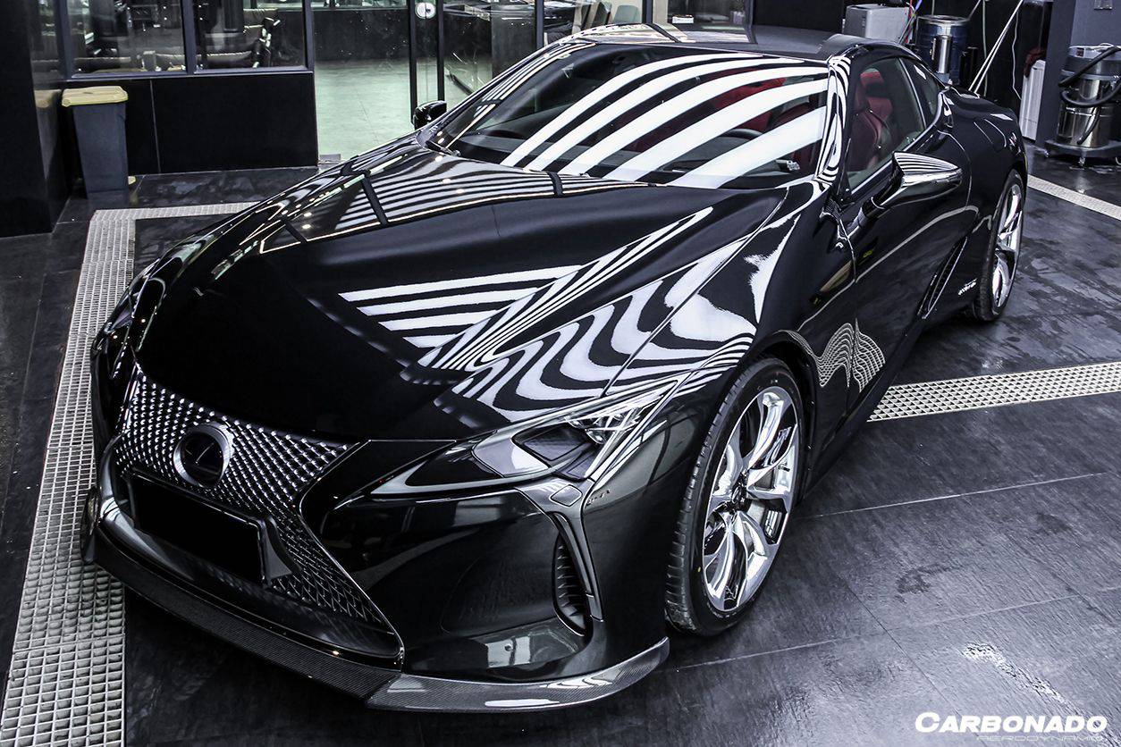 Carbonado 2017-2021 Lexus LC500 LC500H V-LC VRS Style Carbon Fiber Front Lip