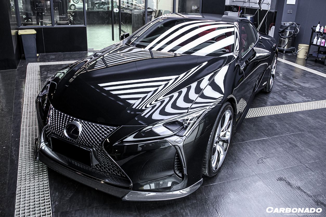 Carbonado 2017-2021 Lexus LC500 LC500H V-LC VRS Style Carbon Fiber Front Lip