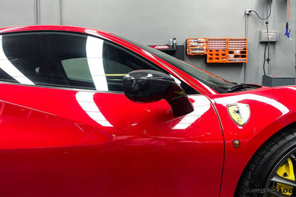 Reemplazo de espejo retrovisor de fibra de carbono estilo OE para Ferrari 488 GTB Spyder Carbonado 2015-2020