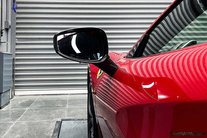 Reemplazo de espejo retrovisor de fibra de carbono estilo OE para Ferrari 488 GTB Spyder Carbonado 2015-2020