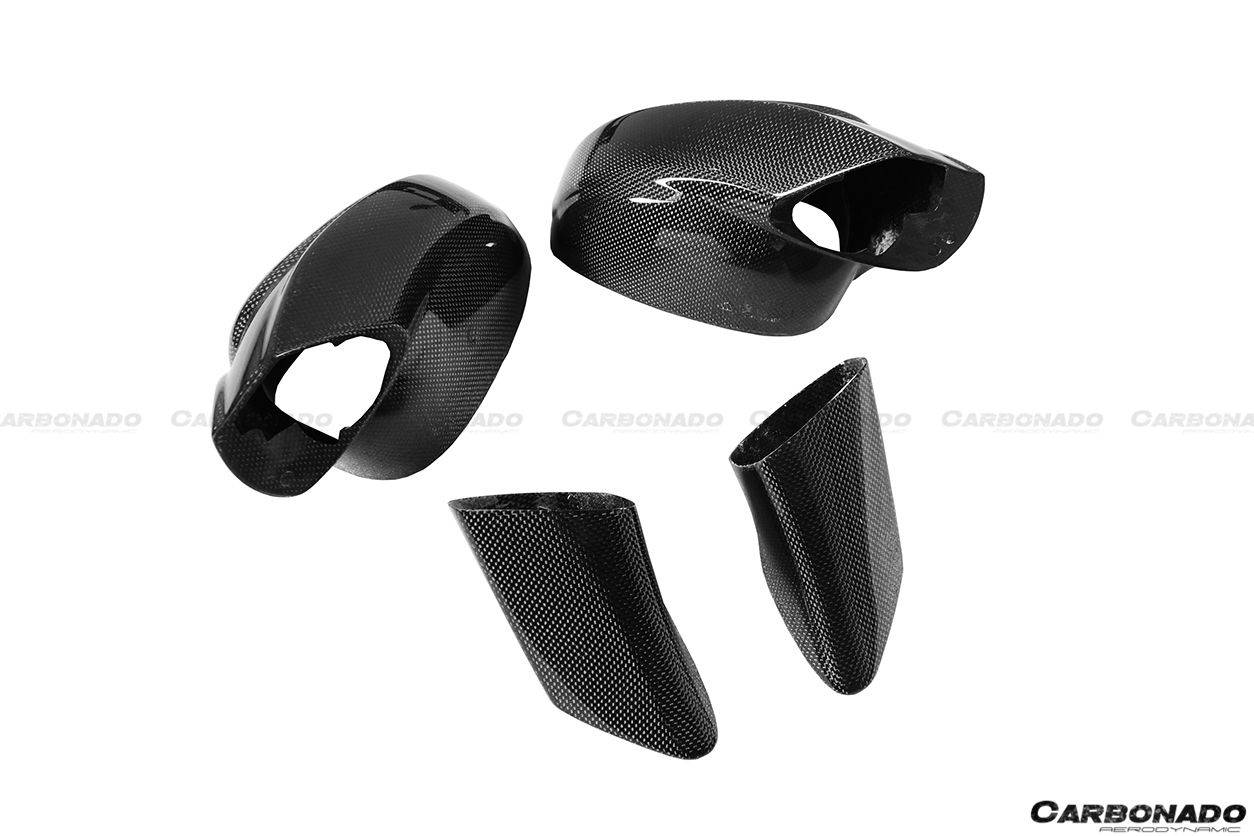 Reemplazo de espejo retrovisor de fibra de carbono estilo OE para Ferrari 488 GTB Spyder Carbonado 2015-2020