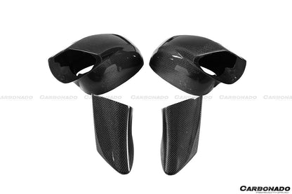Reemplazo de espejo retrovisor de fibra de carbono estilo OE para Ferrari 488 GTB Spyder Carbonado 2015-2020