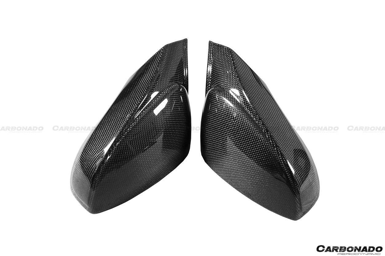 Reemplazo de espejo retrovisor de fibra de carbono estilo OE para Ferrari 488 GTB Spyder Carbonado 2015-2020