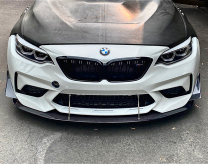 APR Carbon Fiber Front Wind Splitter (BMW F87 M2 Competition Bumper)