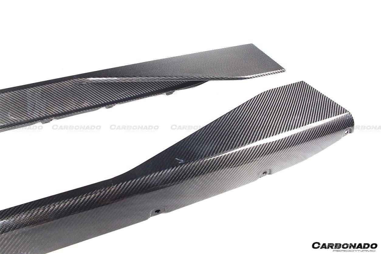 Carbonado 2021-UP BMW M4 G82  G83 MP Style Carbon Fiber Side Skirts