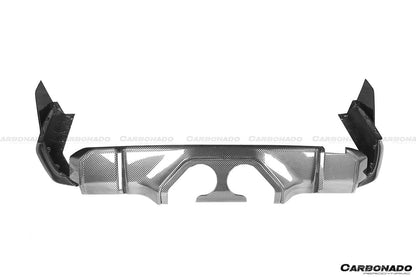 Carbonado 2021-UP BMW M4 G82    G83 MP Style Carbon Fiber Middle Rear Lip with Caps