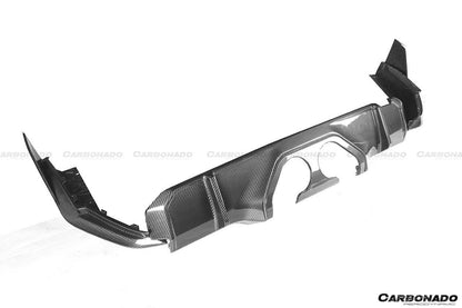 Carbonado 2021-UP BMW M4 G82    G83 MP Style Carbon Fiber Middle Rear Lip with Caps