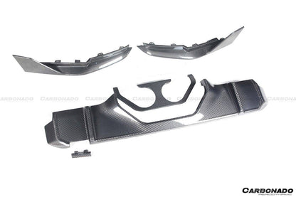 Carbonado 2021-UP BMW M4 G82    G83 MP Style Carbon Fiber Middle Rear Lip with Caps