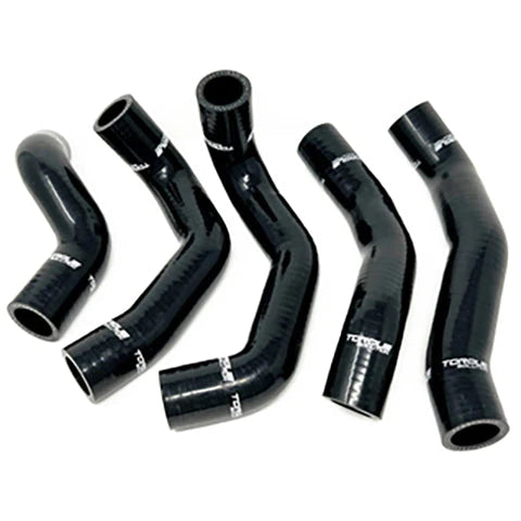 Torque Solution Silicone Radiator Hose Kit - Black (13-17 Hyundai Veloster)