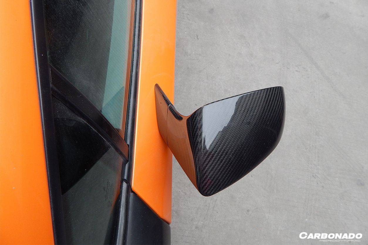 Carbonado 2009-2014 Lamborghini Gallardo LP570 OEM Style Carbon Fiber Mirror Cover Replacement