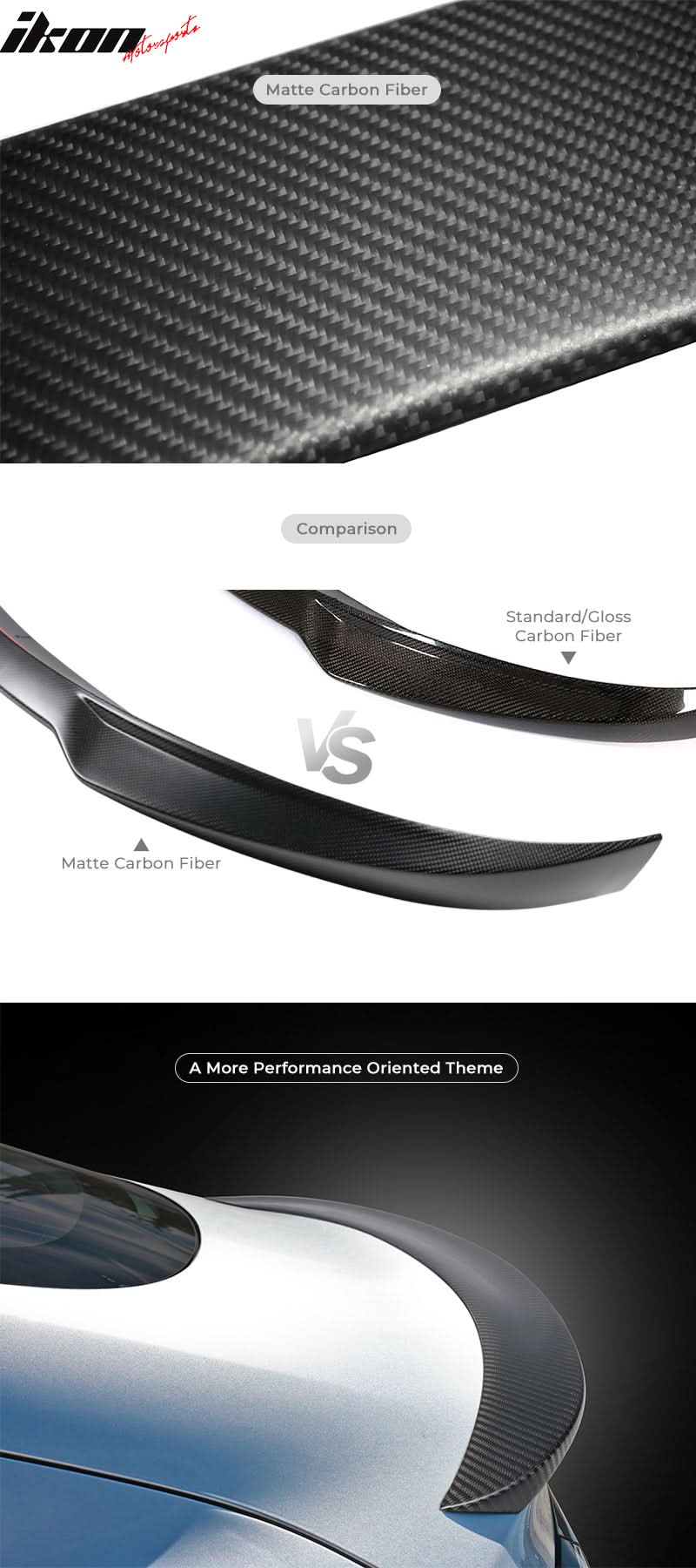 2003-2005 Mitsubishi Lancer EVO 8 Matte Carbon Fiber Front Bumper Lip