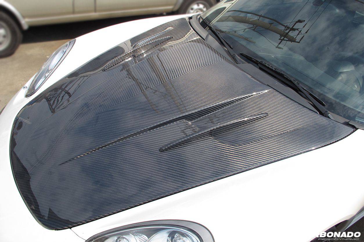 Porsche 987 Cayman Boxster y 997 Carrera MG Style Hood Carbonado 2005-2012