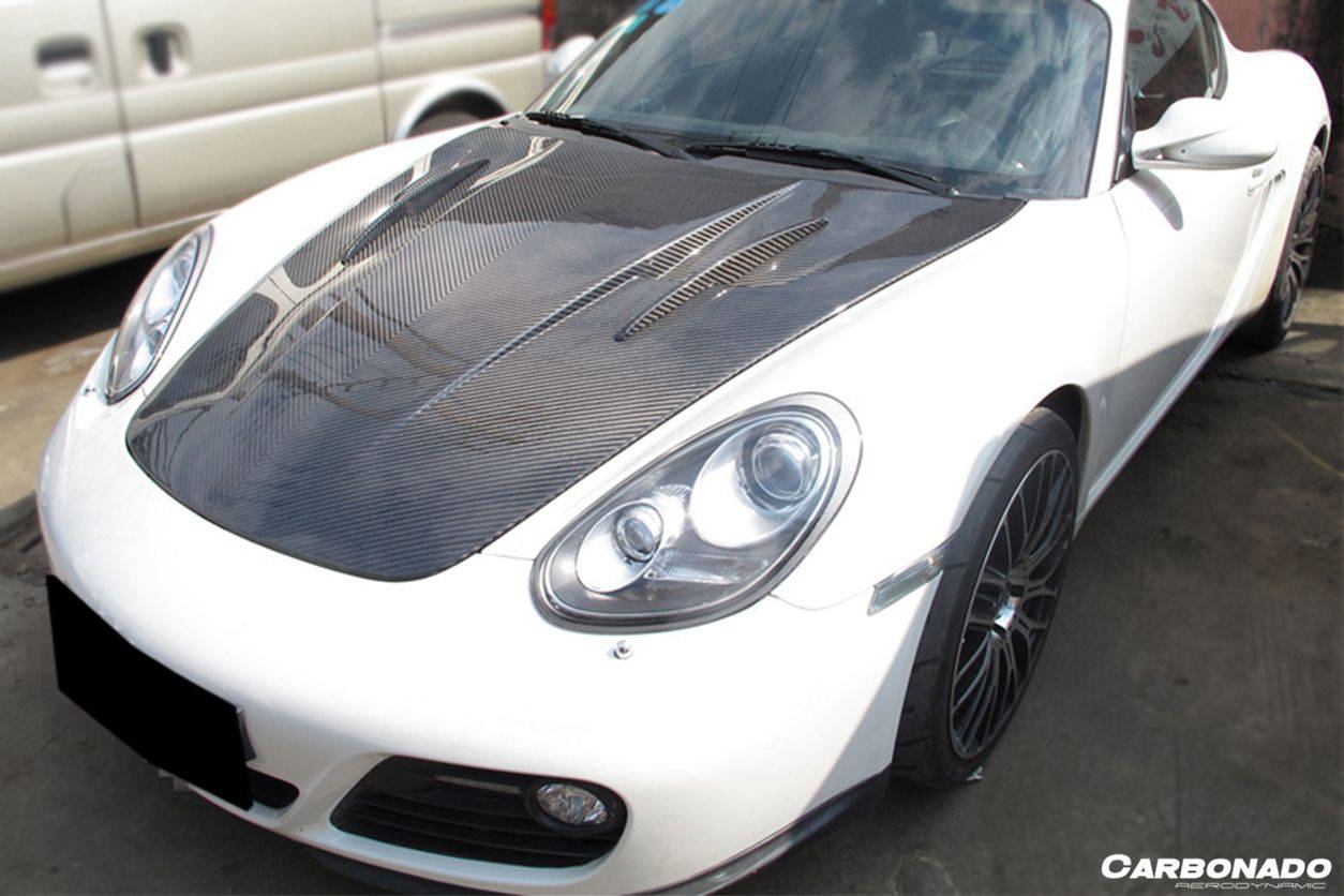 Porsche 987 Cayman Boxster y 997 Carrera MG Style Hood Carbonado 2005-2012