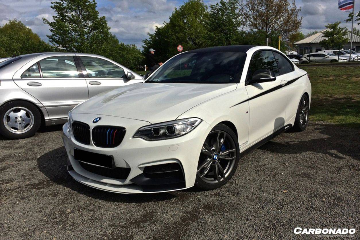 Carbonado 2013-2016 BMW 2 Series F22 F23 MP Style Front Lip (M-Tech Only)