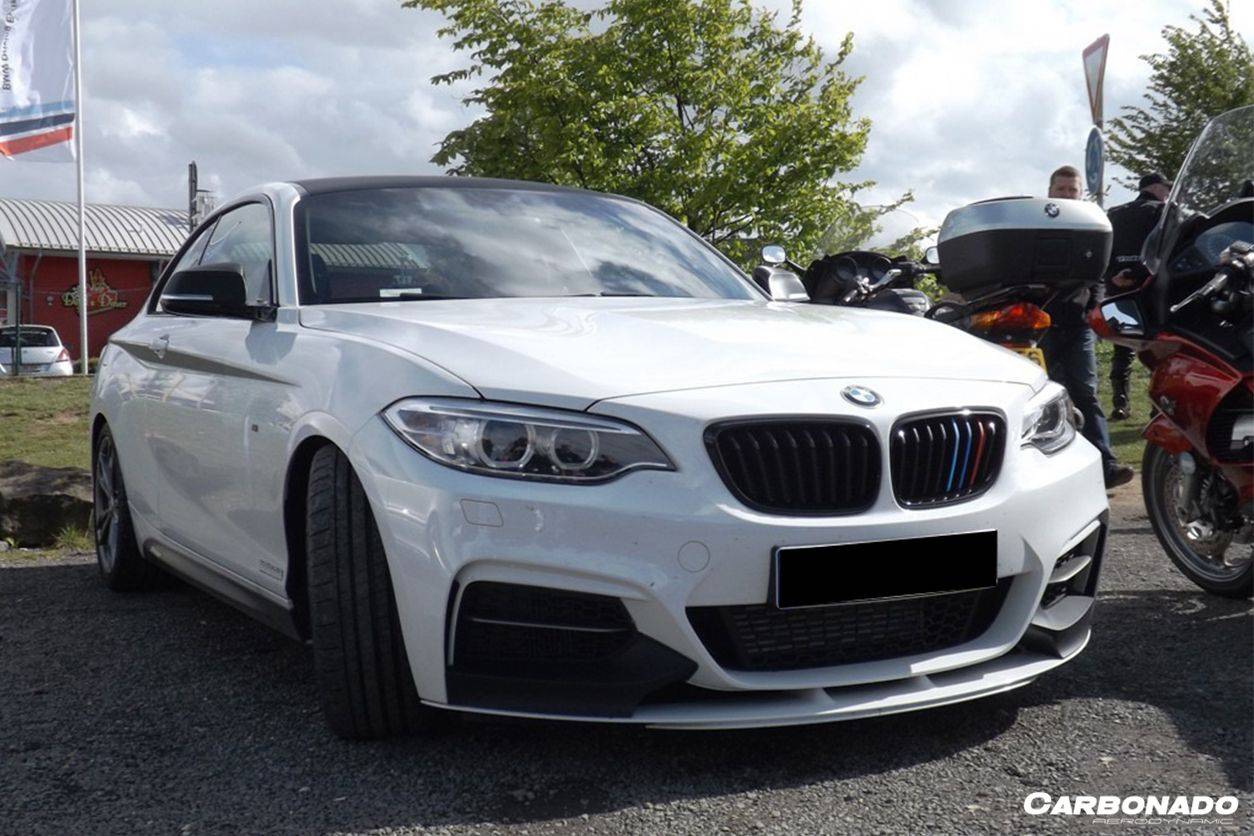 Carbonado 2013-2016 BMW 2 Series F22 F23 MP Style Front Lip (M-Tech Only)
