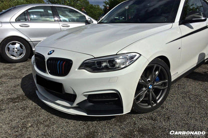 Carbonado 2013-2016 BMW 2 Series F22 F23 MP Style Front Lip (M-Tech Only)
