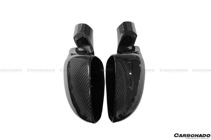 Carbonado 2010-2015 Ferrari 458 OE Style DRY Carbon Fiber Mirror Replacement | Coupe, Spider, Speciale