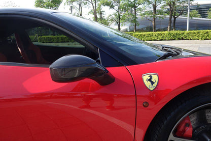 Carbonado 2010-2015 Ferrari 458 OE Style DRY Carbon Fiber Mirror Replacement | Coupe, Spider, Speciale