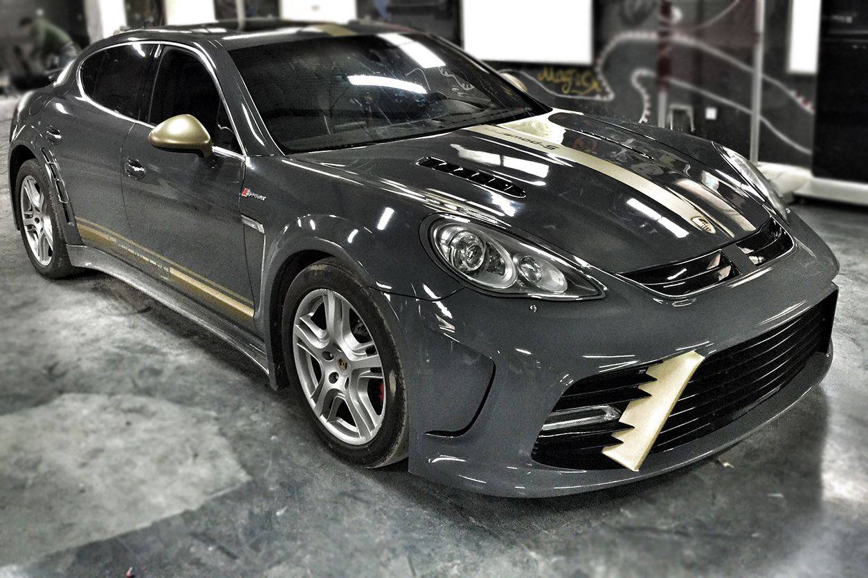 Kit de carrocería completa y ancha estilo Porsche Panamera 970.1 MSY Carbonado 2010-2013
