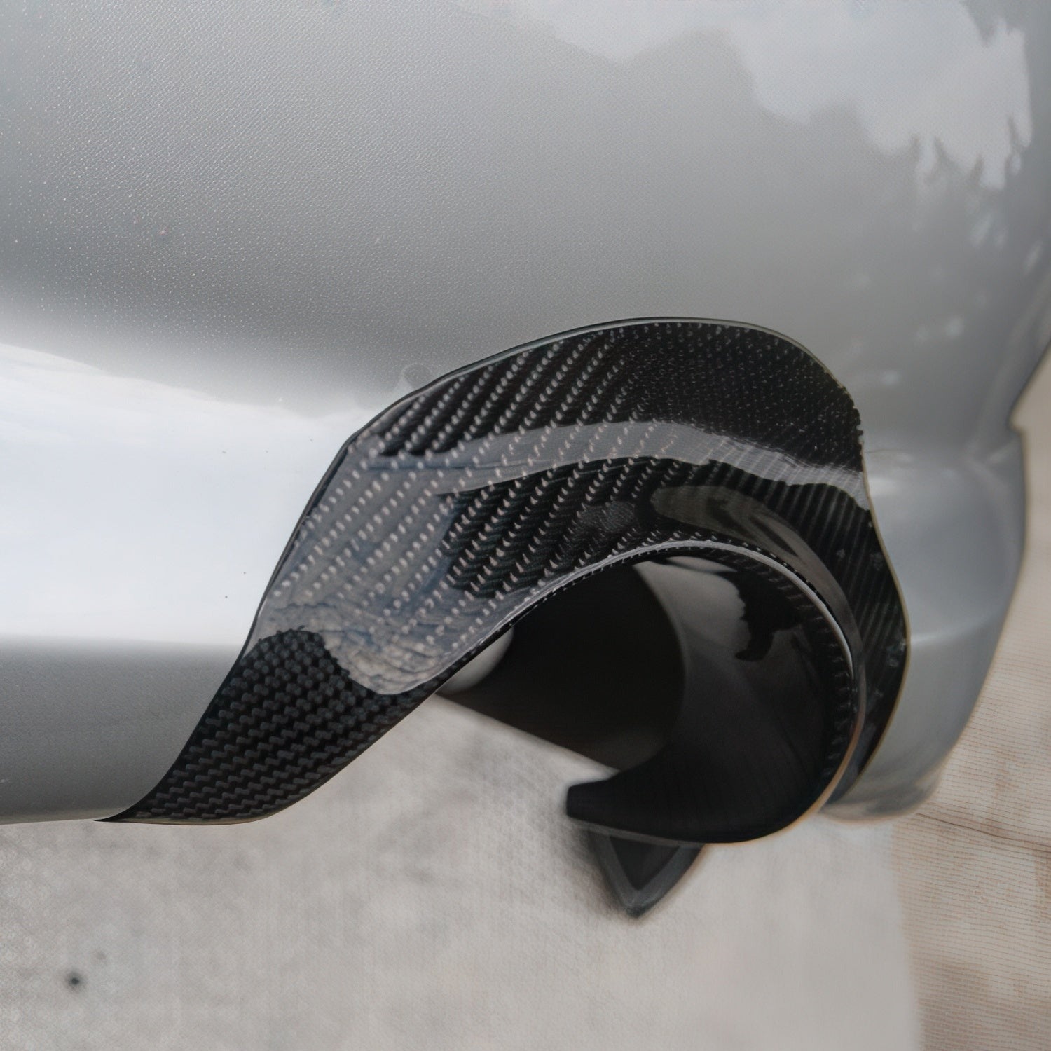 Rexpeed Carbon Fiber Exhaust Shield (Evo 7/8/9)