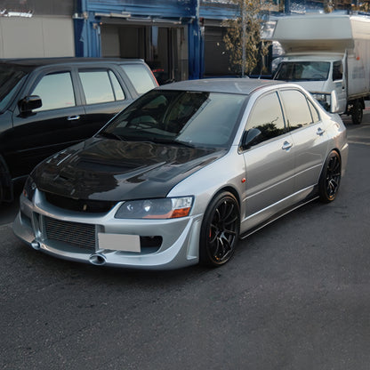 Rexpeed Carbon Fiber Side Skirt Extensions (Evo 7/8/9)