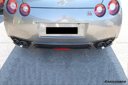 Carbonado 2012-2016 Nissan GTR R35 DBA OEM Style Carbon Fiber Rear Lip
