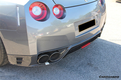 Carbonado 2012-2016 Nissan GTR R35 DBA OEM Style Carbon Fiber Rear Lip