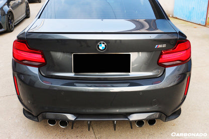Borde trasero de fibra de carbono estilo VRS para BMW M2 F87 Carbonado 2016-2020