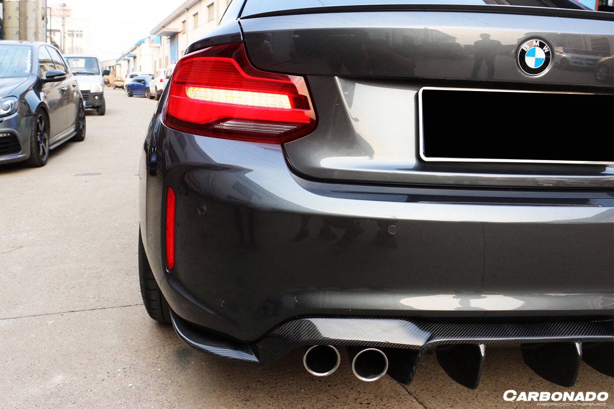 Borde trasero de fibra de carbono estilo VRS para BMW M2 F87 Carbonado 2016-2020