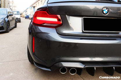 Borde trasero de fibra de carbono estilo VRS para BMW M2 F87 Carbonado 2016-2020