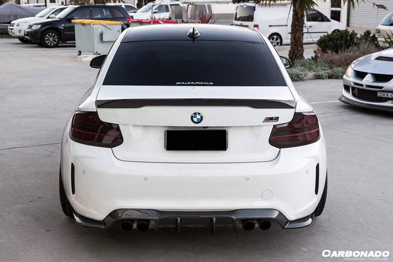 Carbonado 2016-2020 BMW 2 Series M2  M2C F87 F22 VRS Style Trunk Spoiler