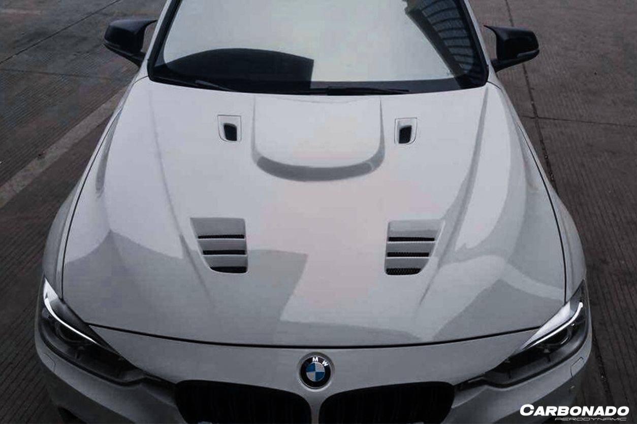 Capó de fibra de carbono estilo VRS para BMW Serie 3 F30 F35 2013-2019 Carbonado