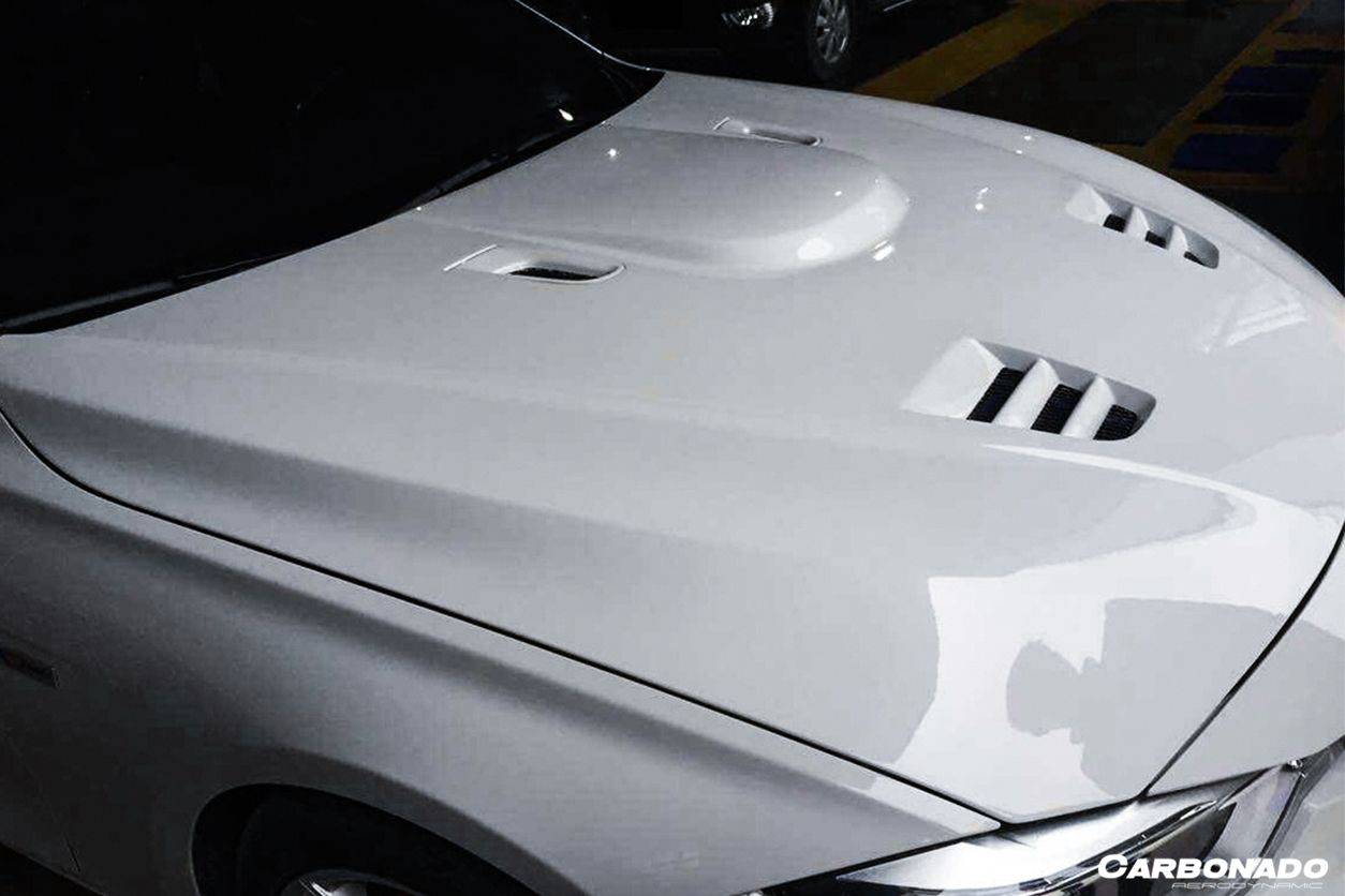 Capó de fibra de carbono estilo VRS para BMW Serie 3 F30 F35 2013-2019 Carbonado