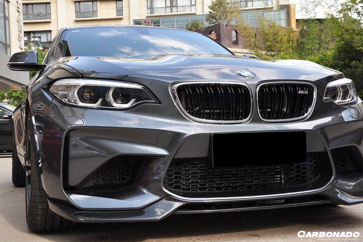 Carbonado 2016-2020 BMW M2 F87 VRS Style Carbon FIber Front Lip