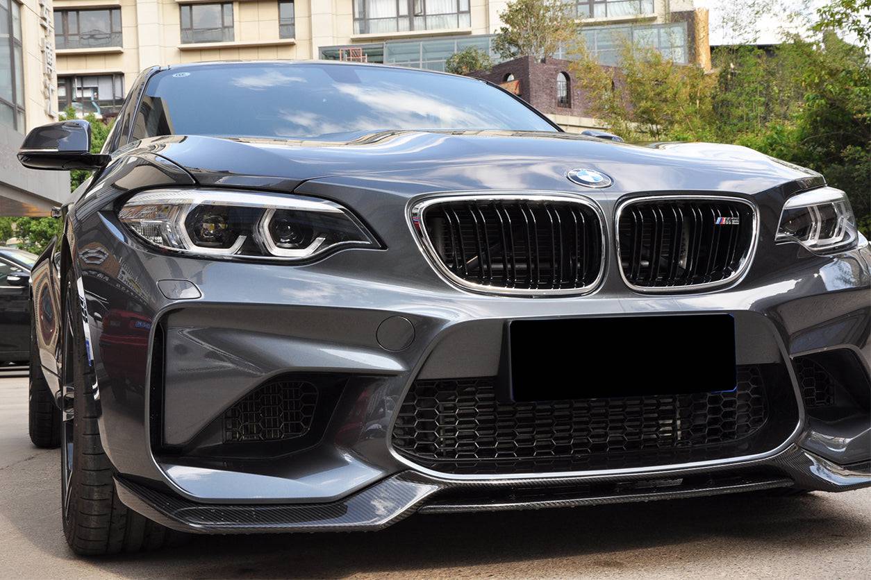 Carbonado 2016-2020 BMW M2 F87 VRS Style Carbon FIber Front Lip