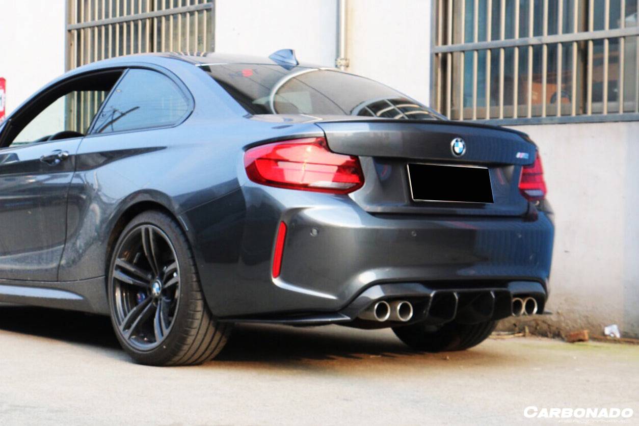 Borde trasero de fibra de carbono estilo VRS para BMW M2 F87 Carbonado 2016-2020