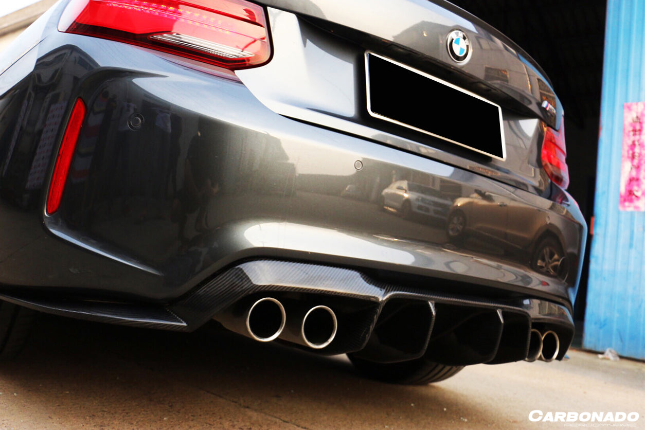 Borde trasero de fibra de carbono estilo VRS para BMW M2 F87 Carbonado 2016-2020