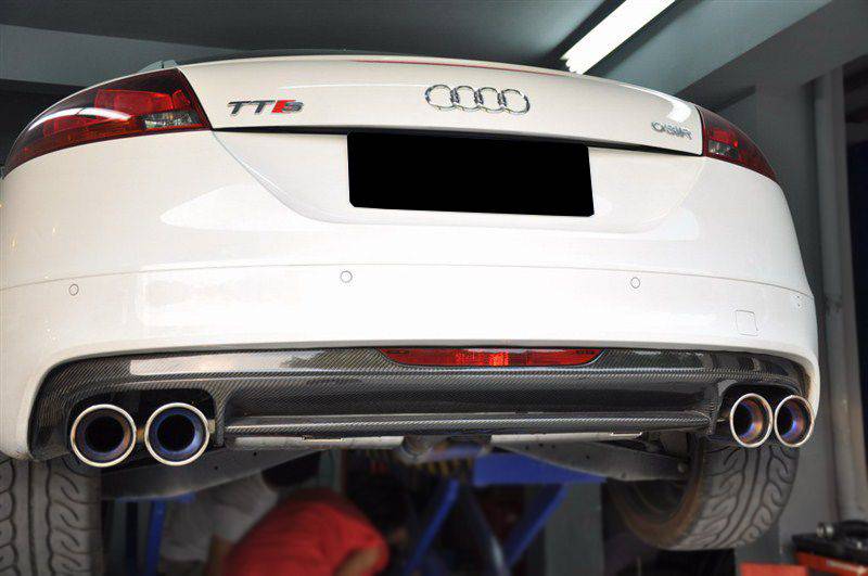 Carbonado 2009-2014 Audi TTS TT S-LINE OE Style Carbon Fiber Rear Lip
