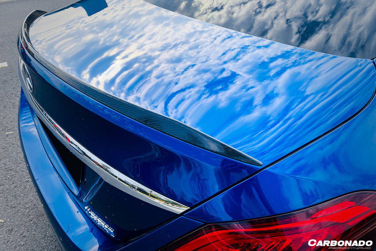 Alerón de maletero estilo AMG para Mercedes Benz C63 Clase C W205 Sedán Carbonado 2015-2021