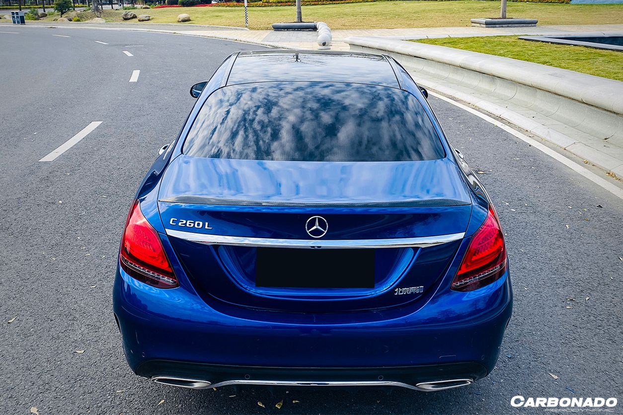 Alerón de maletero estilo AMG para Mercedes Benz C63 Clase C W205 Sedán Carbonado 2015-2021