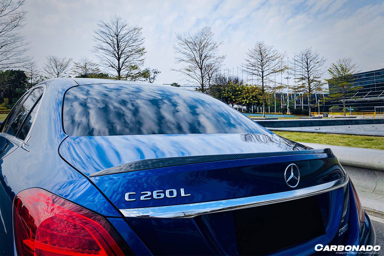 Alerón de maletero estilo AMG para Mercedes Benz C63 Clase C W205 Sedán Carbonado 2015-2021