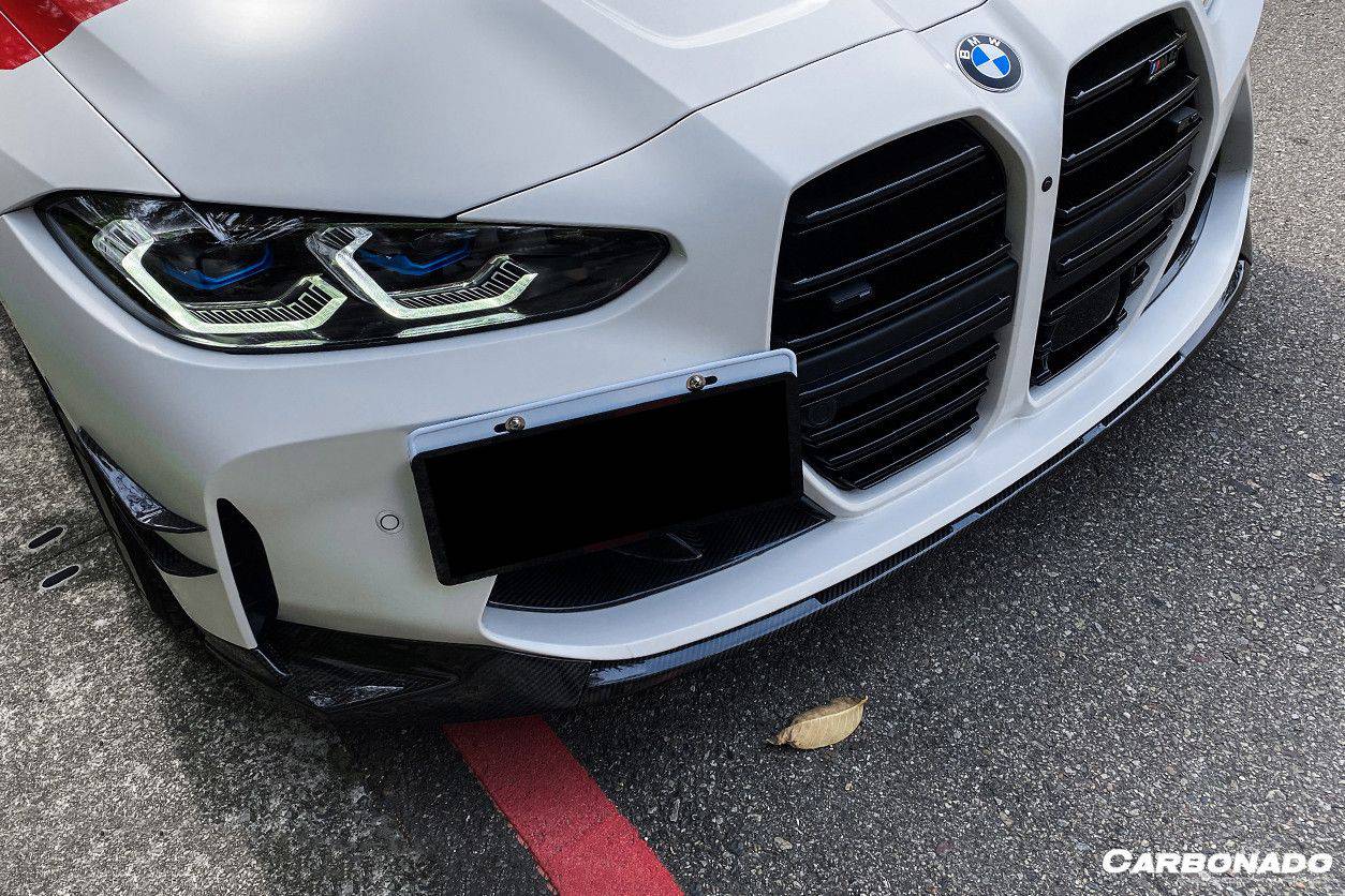 Borde delantero de fibra de carbono estilo MP para BMW M3 G80 M4 G82 G83 (2021 en adelante)