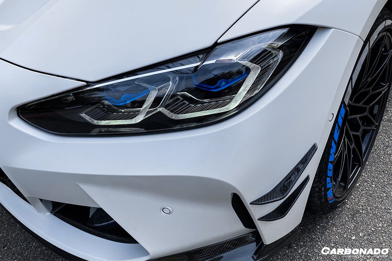 Borde delantero de fibra de carbono estilo MP para BMW M3 G80 M4 G82 G83 (2021 en adelante)